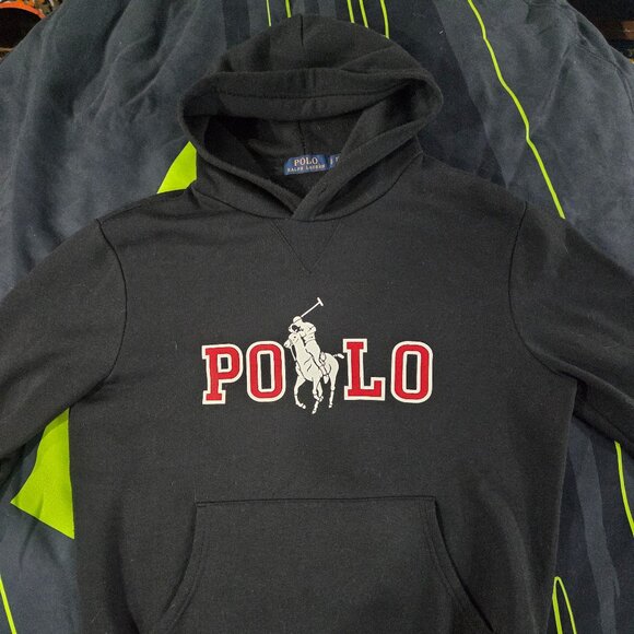 Ralph Lauren Polo Logo Hoodie Black size Small - Picture 4 of 4